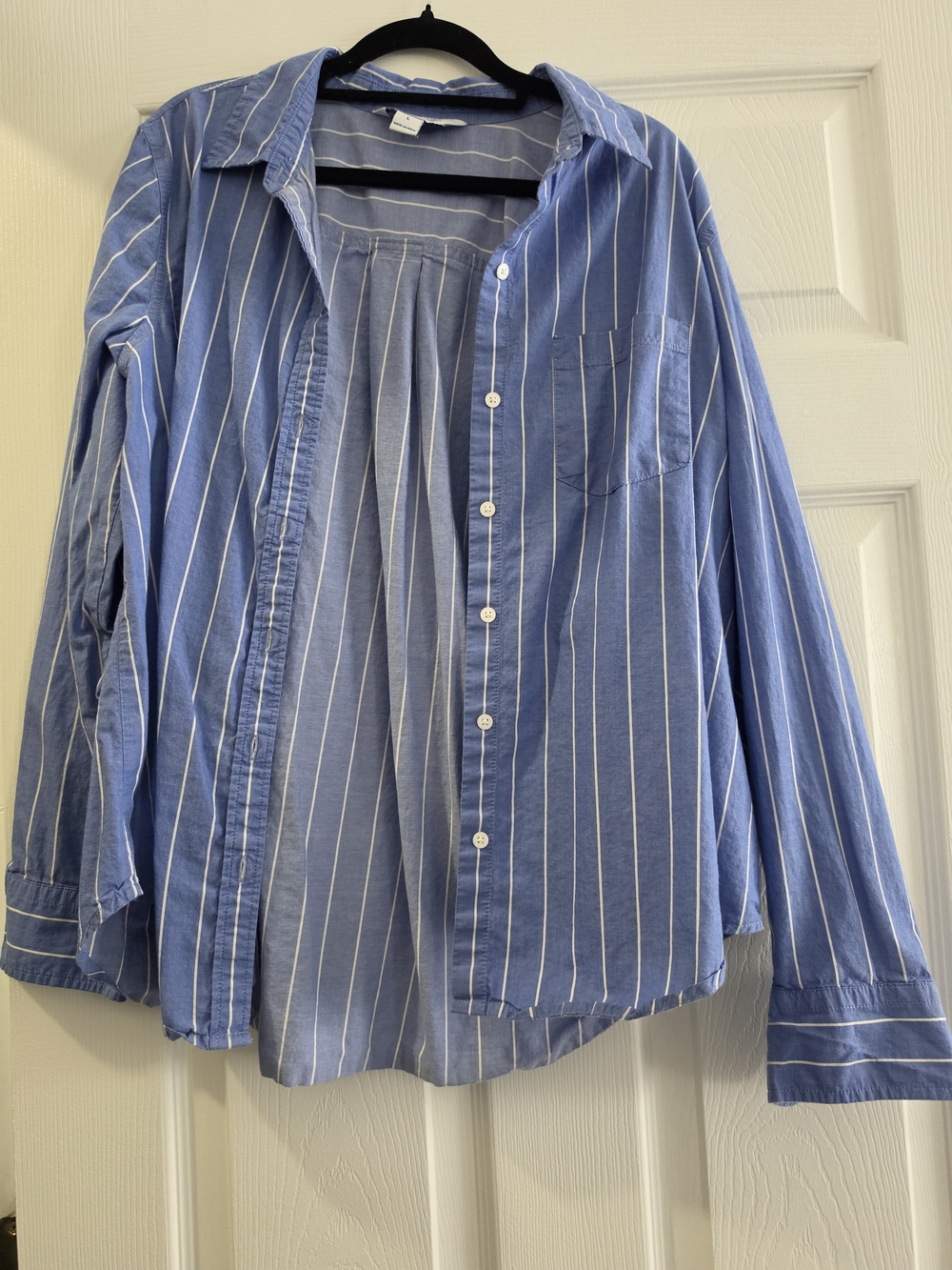 Blue Stripe Men's Button-Up Shirt